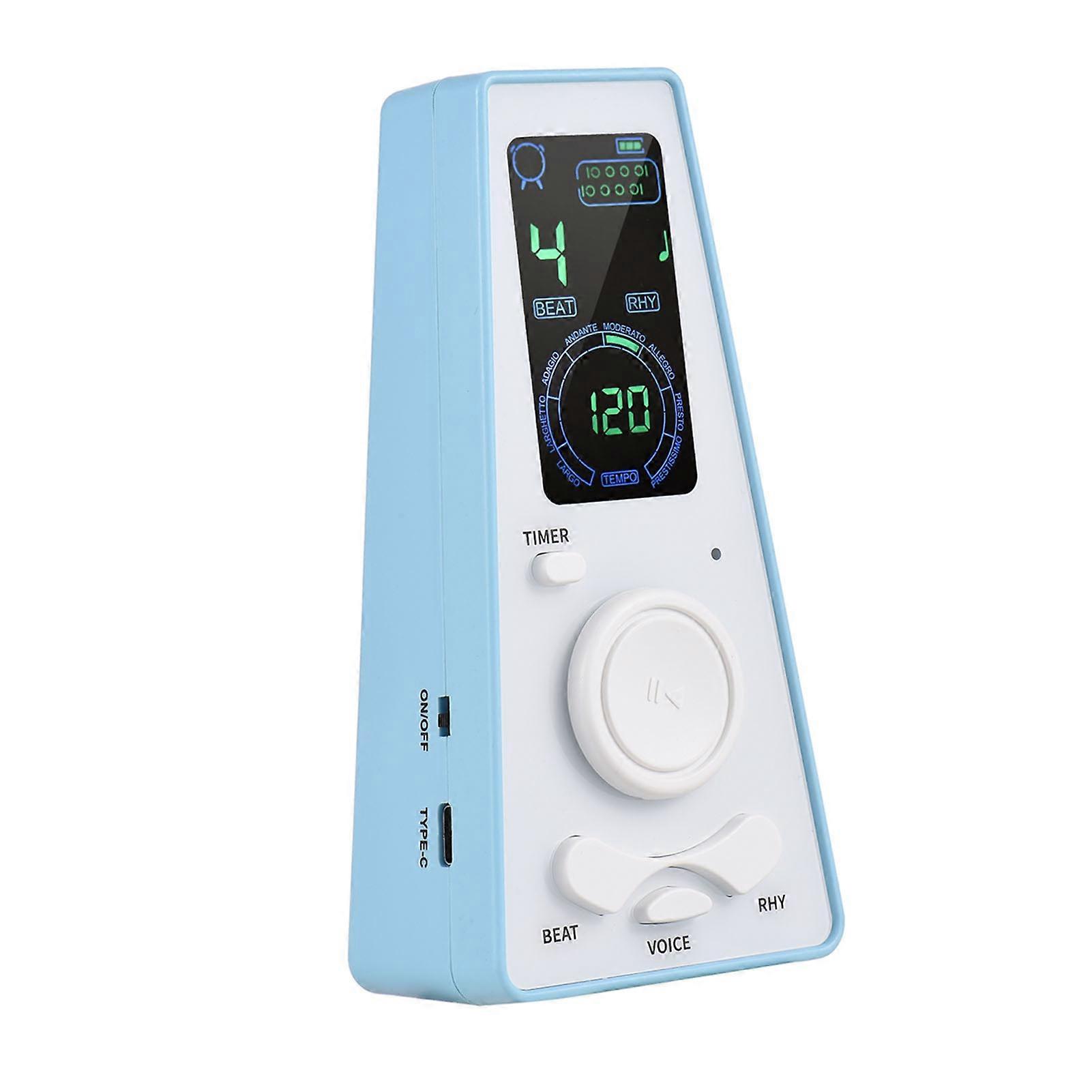 Electronic Digital Metronome with Timer Universal Electronic Metronome with Volume and Beat Speed Control, Battery or USB Cable Powered, for Guitar P