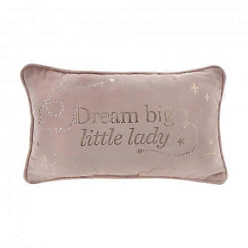 Bambino Rectangle Velvet Cushion Little Lady 33cm