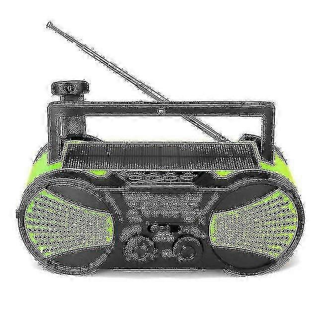 Power Bank Solar Power Hand Crank Self Powered Am/fm Weather Portable Radio Rechargeable|radio