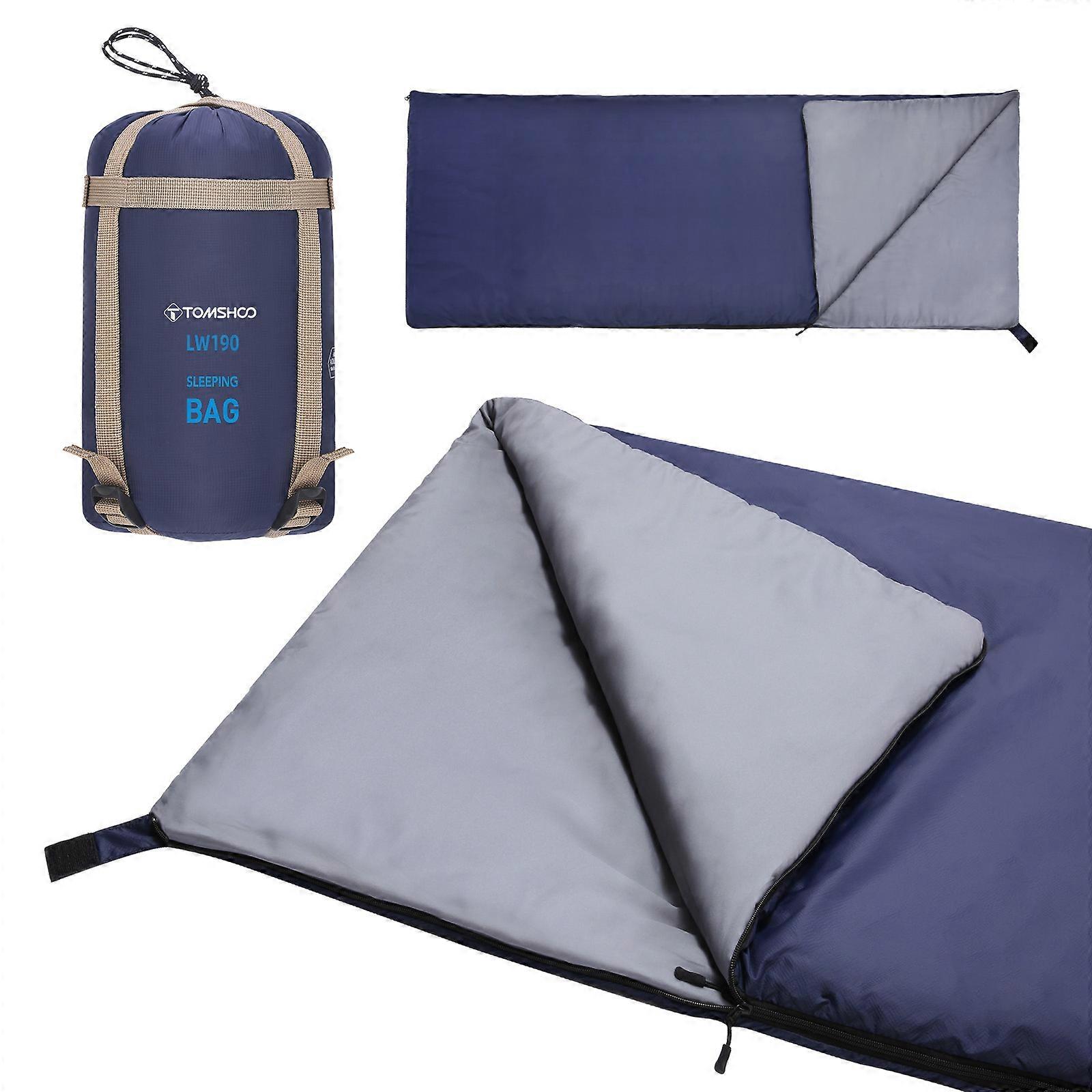 TOMSHOO Ultralight Sleeping Bag for Adults Outdoor Envelope Sleeping Bag for Warm Weather Camping Backpacking Hiking