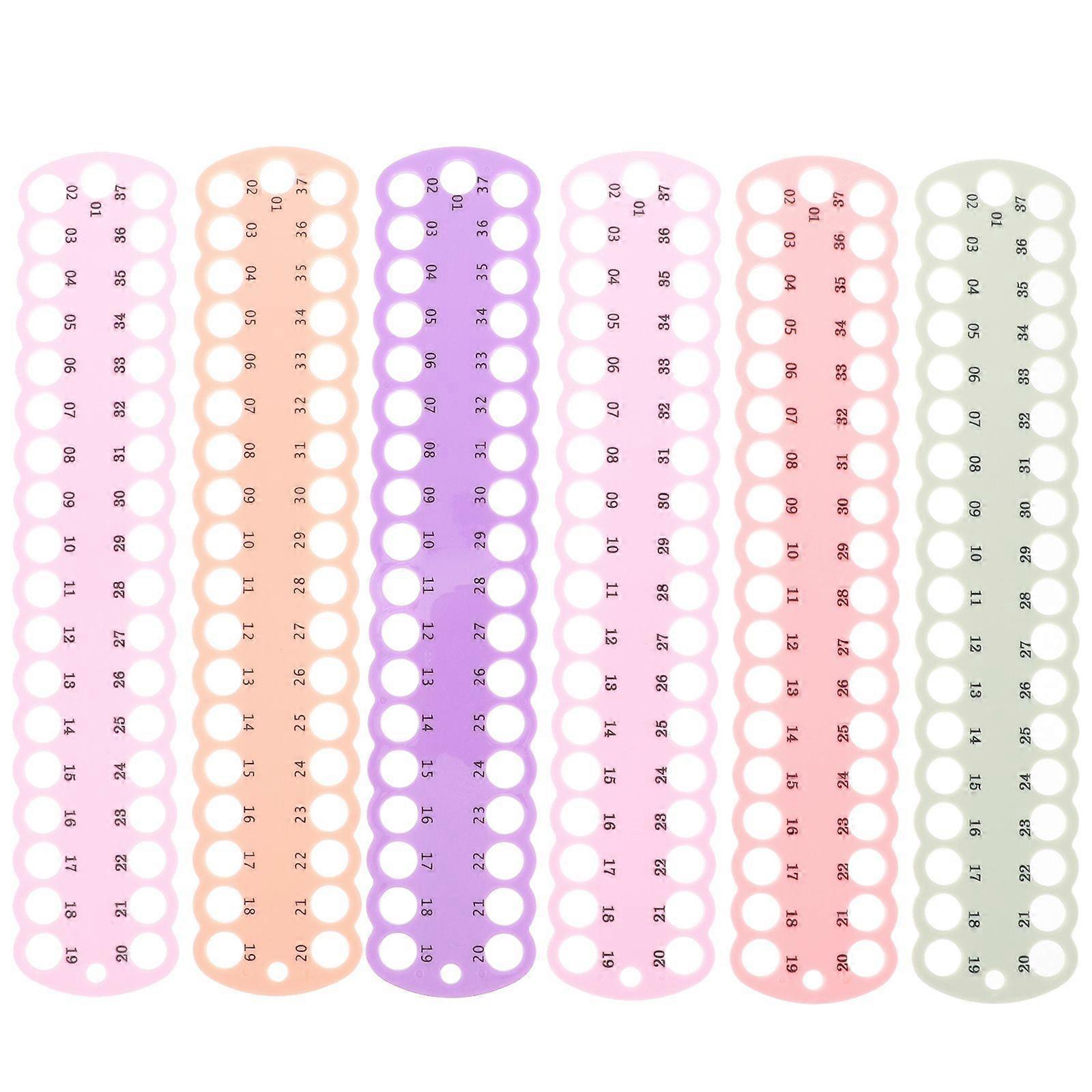 6個のプラスチック糸オーガナイザー耐摩耗性刺繍オーガナイザー家庭用糸ホルダー