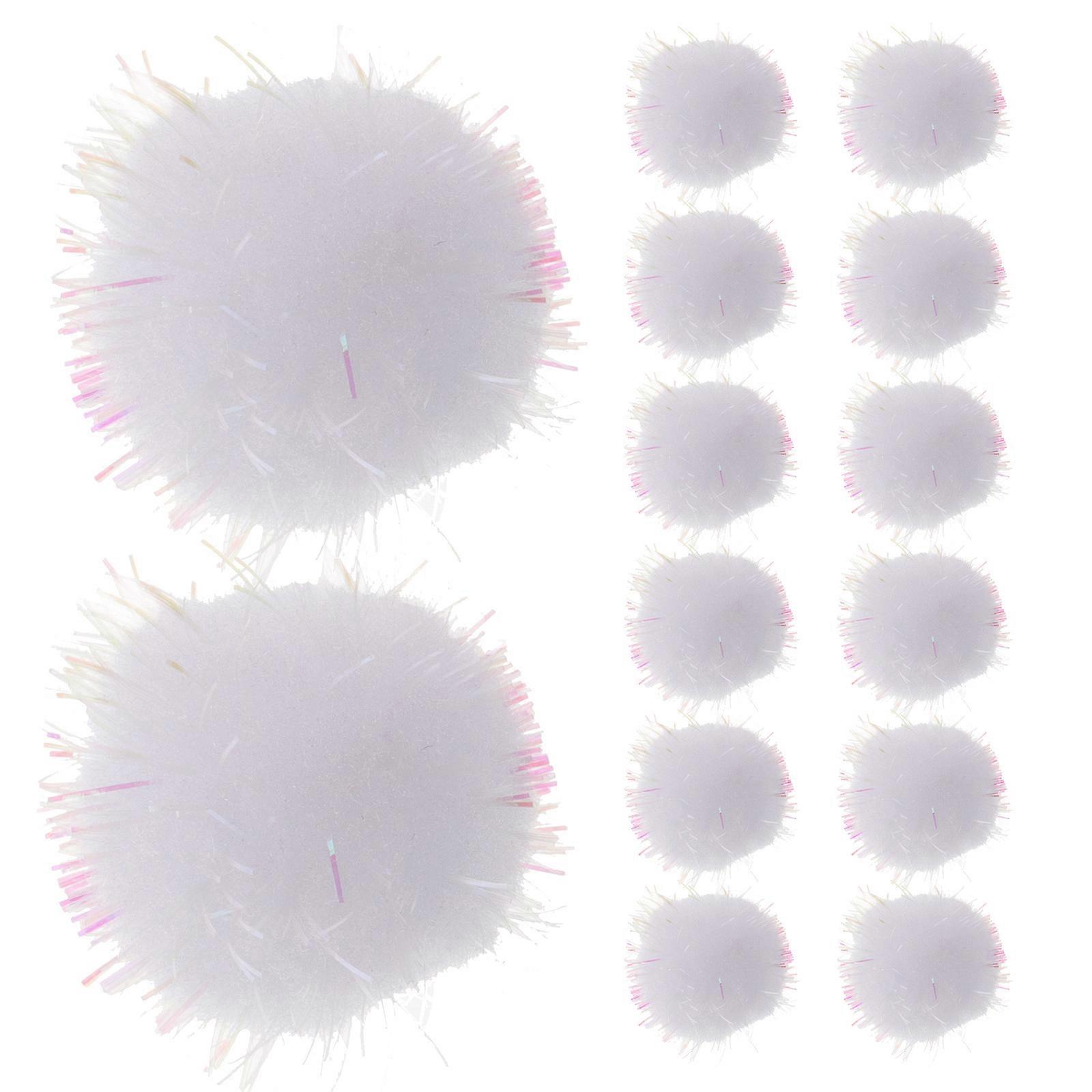 100pcs Fluffy Pom Pom Balls Made of Polypropylene Fiber for DIY Projects