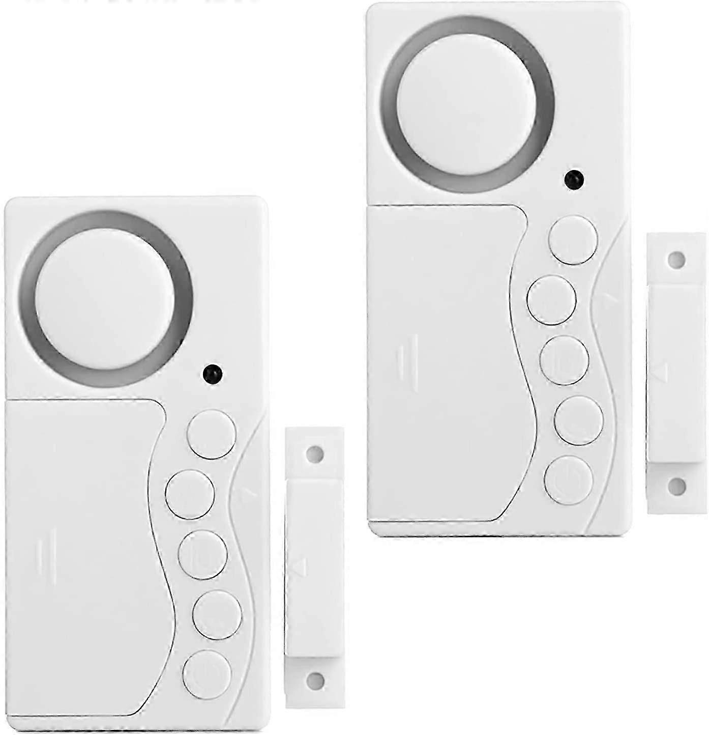 Pack Freezer Door Alarm, Window Security Alarm, 3/15/30/60 Seconds Wireless Fridge Alarm, 4 in 1 Door Sensor Doorbell Door Open Alarm Loud108dB