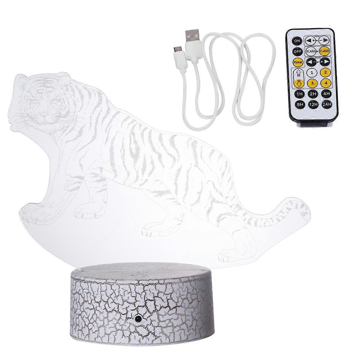 Bedside Table Lamps Acrylic Night Light Remote Control Practical Design Home Decoration 1Set