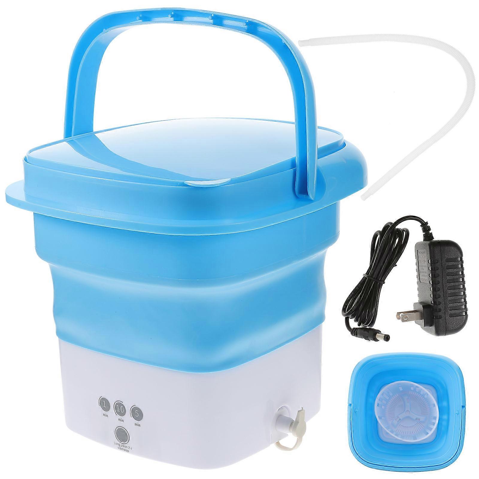 Portable Washing Machine with 2.8L Capacity Foldable Design for Travel Use ABS TPE Material