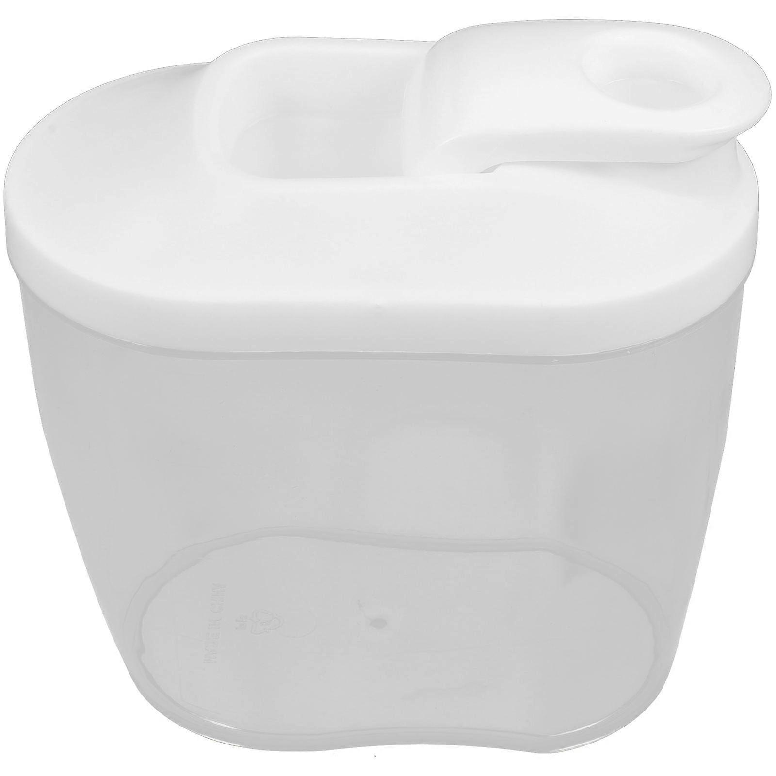 Portable Airtight Grain Storage Jar for Home Use Transparent PP Material 7.87x5.12 Inches