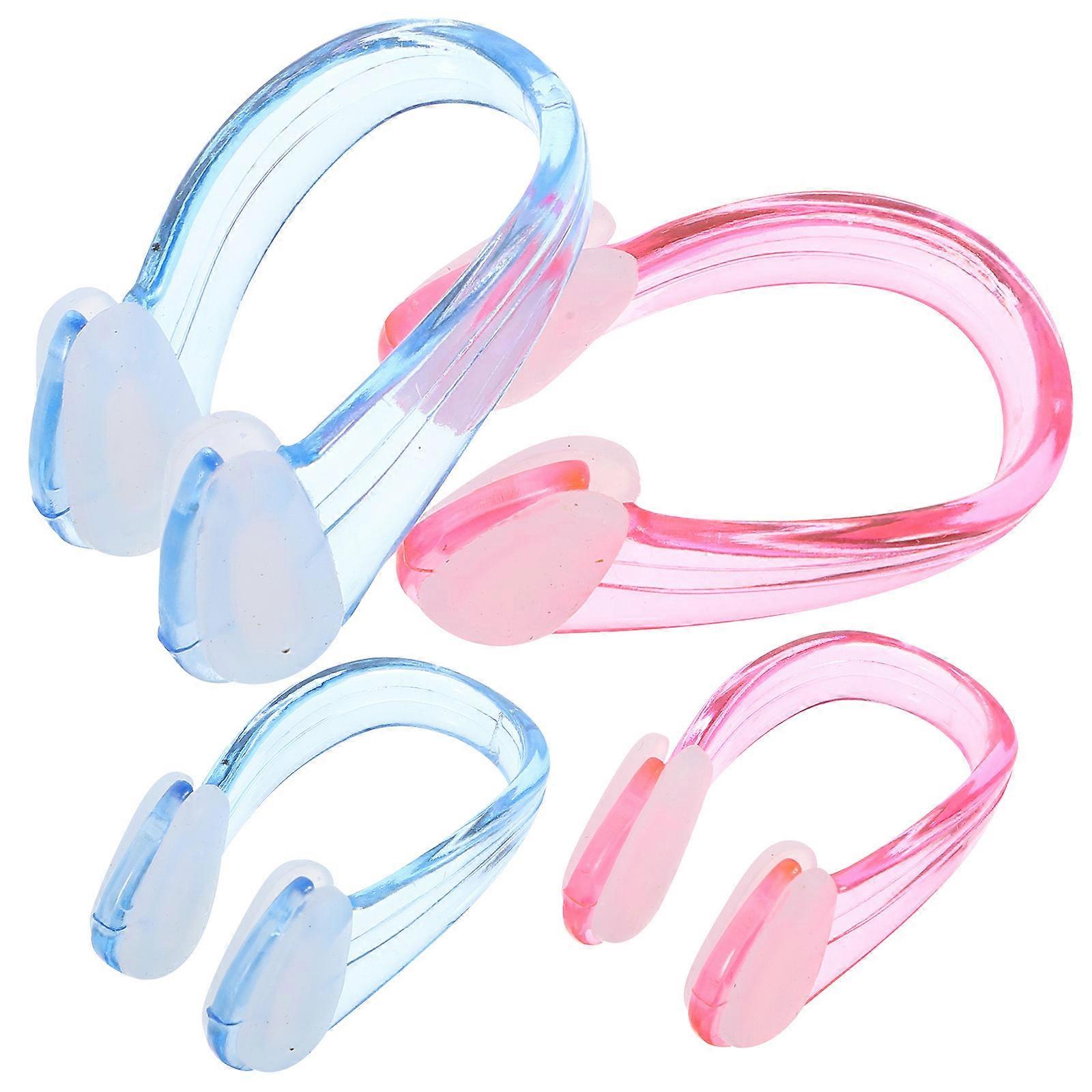 4Pcs Silicone Nose Clip for Universal Swimming Nose Plug for Adults Small Swim Nose Clip