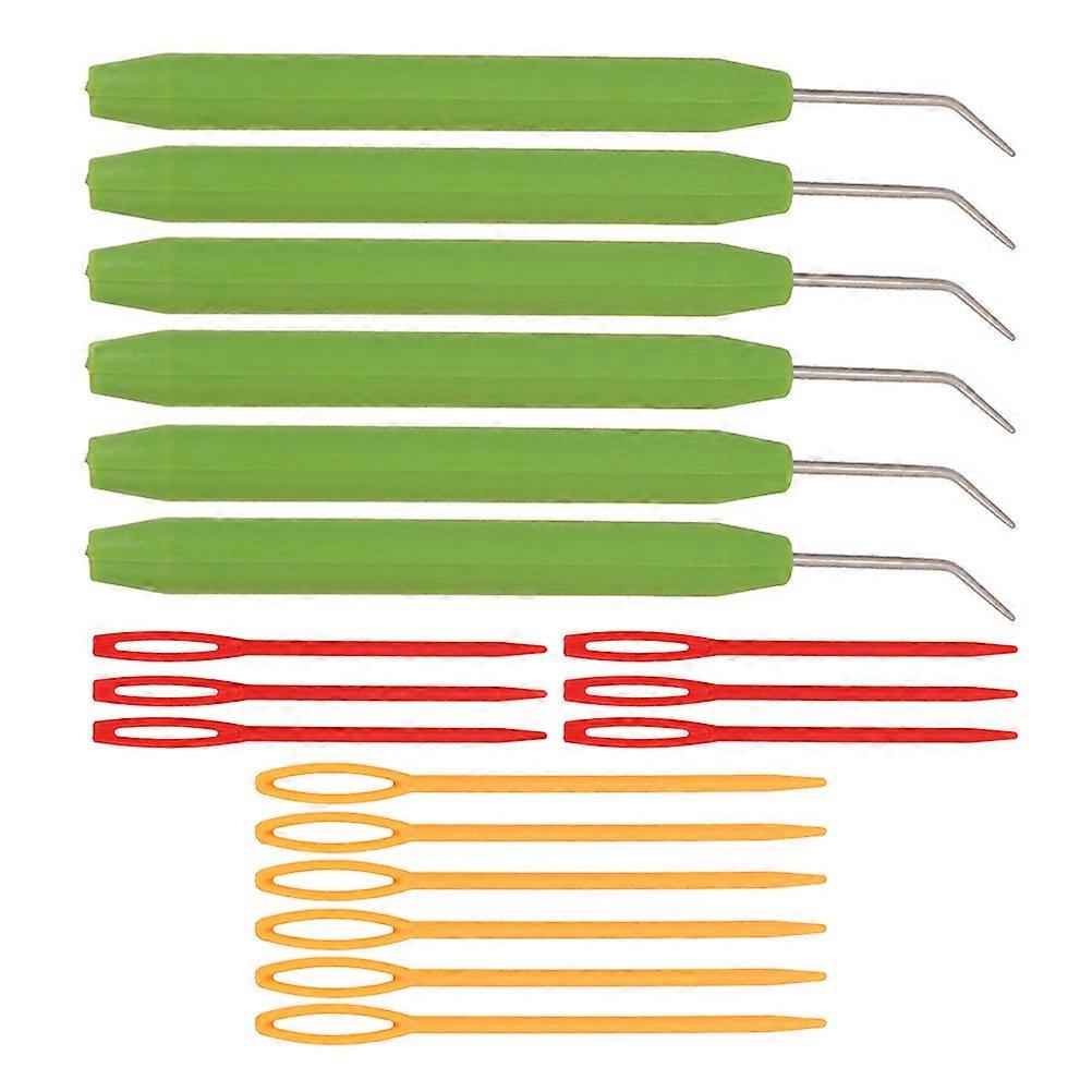 18pcs Plastic Crochet Hooks Set for DIY Knitting Crafts Accessories