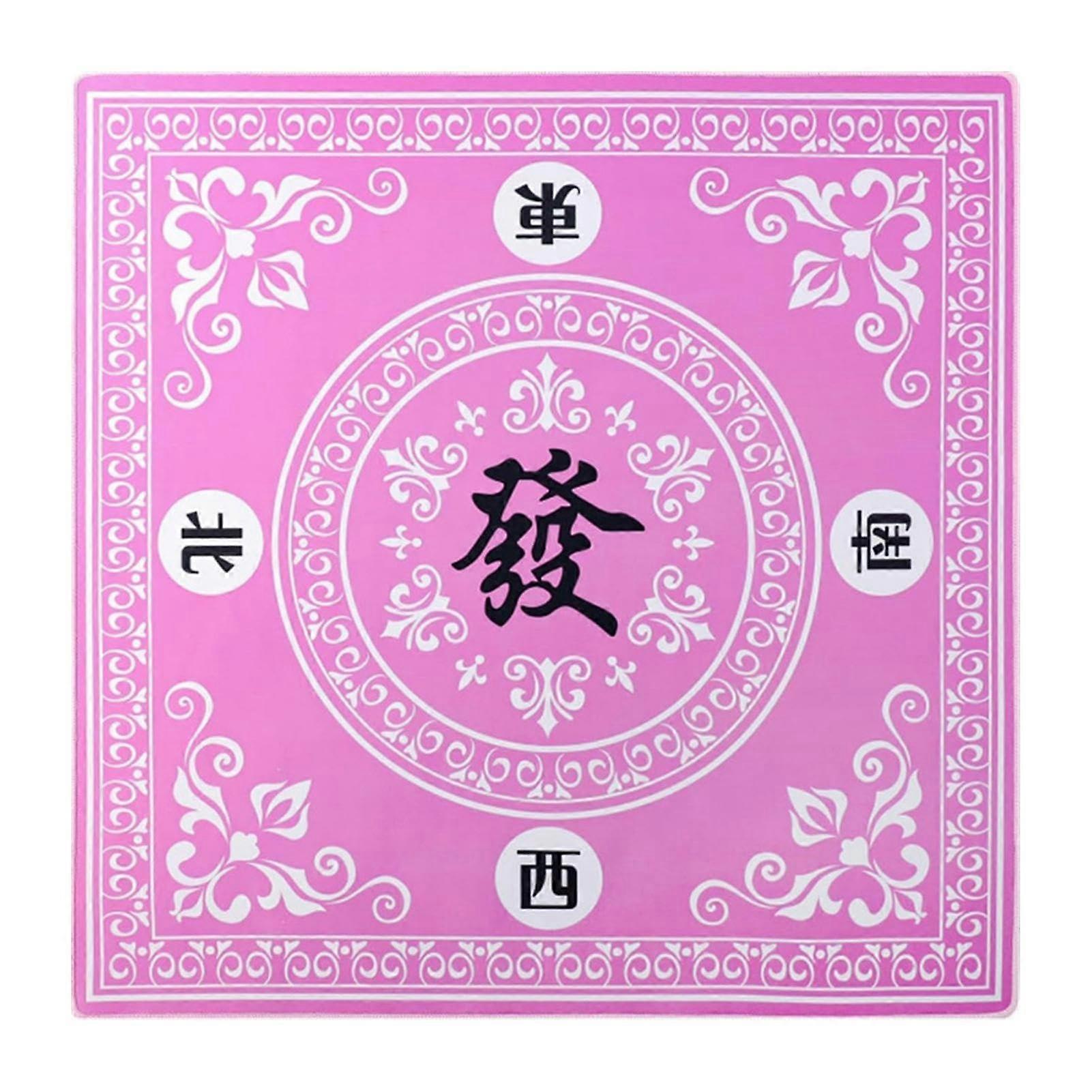 Mahjong Table Mat, 27 x 27 Inch, Card Game Mat, Retro Mahjong Accessories