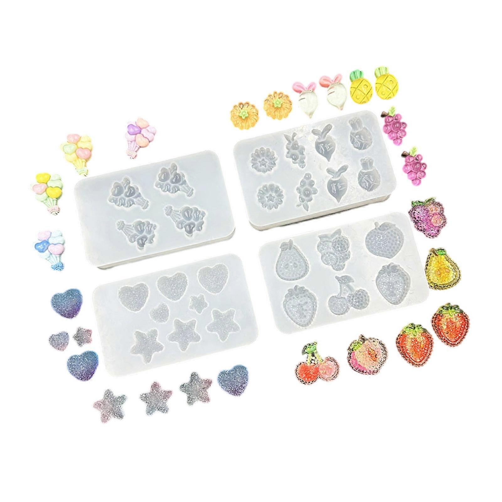 Multipurpose Sturdy Silicone Mould Home Accessory for Fruit Chocolate and Cake Making Easy to Clean and Reusable Multicolor