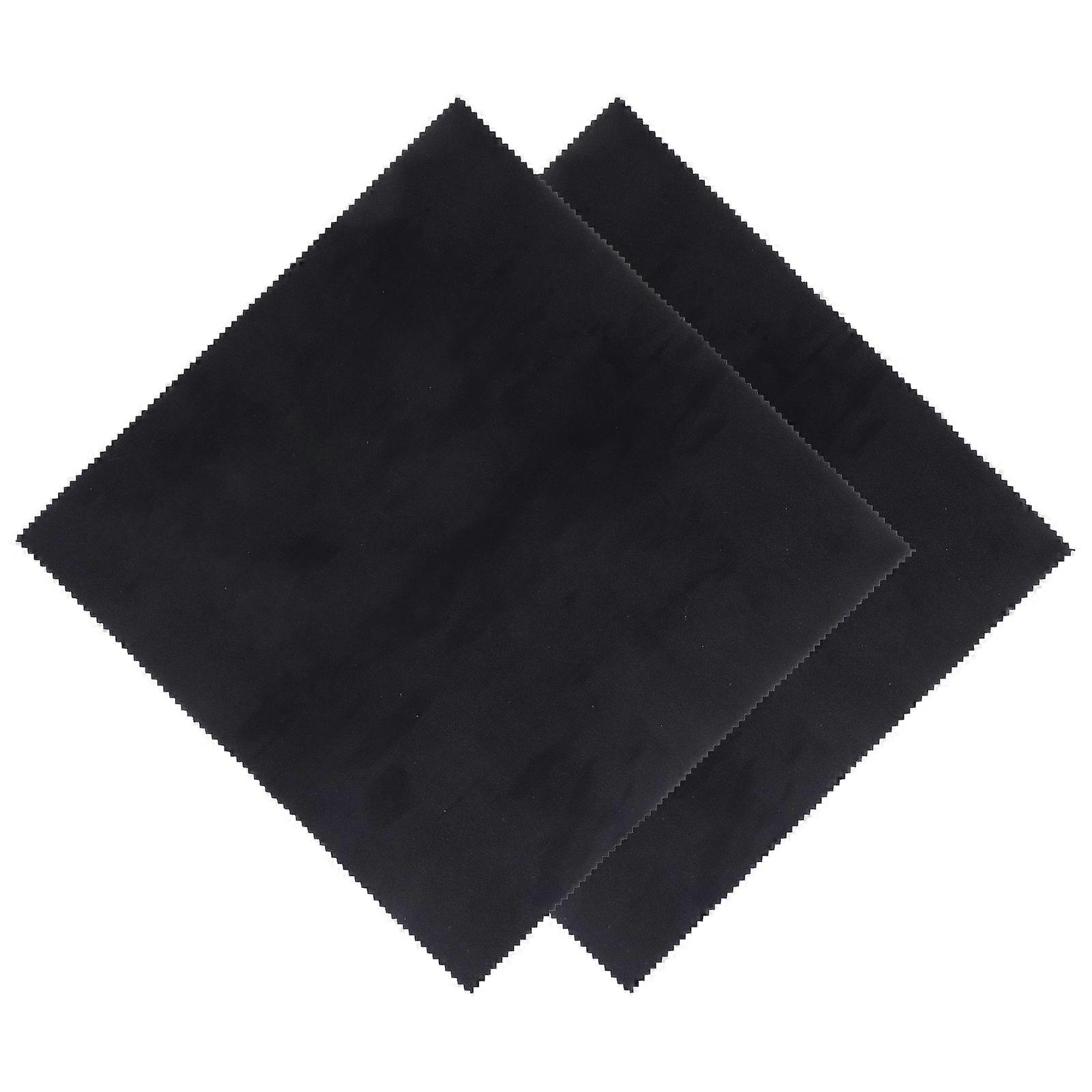 Jewelry Cleaning Cloth Microfiber Polishing Fabric For Silverware 30 X 30cm Remove Scratches 2Set