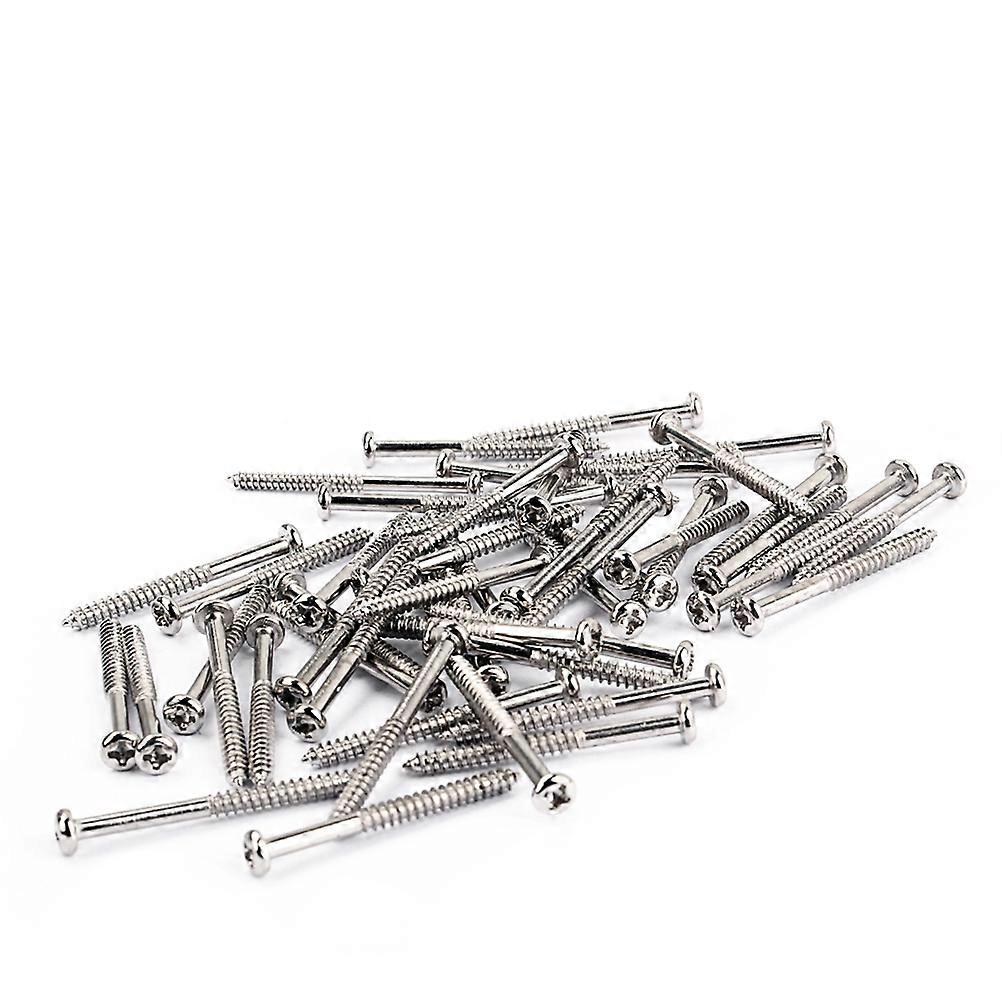 Electric Bass Parts 50Pack Pickup Screws For Installation And Maintenance 2.5mm Diameter Durable Replacement