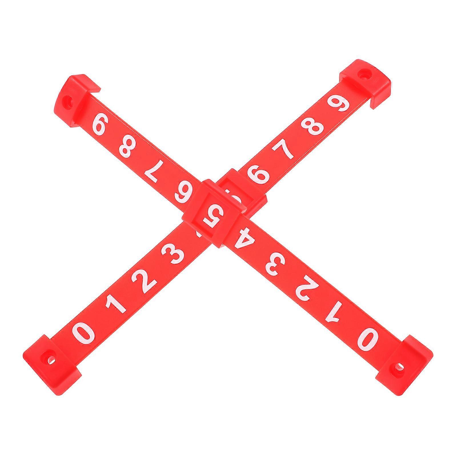 Red Plastic Foosball Score Counter for Outdoor Use Multifunctional Scorekeeper Table Football Game Accessory for Fan Gear