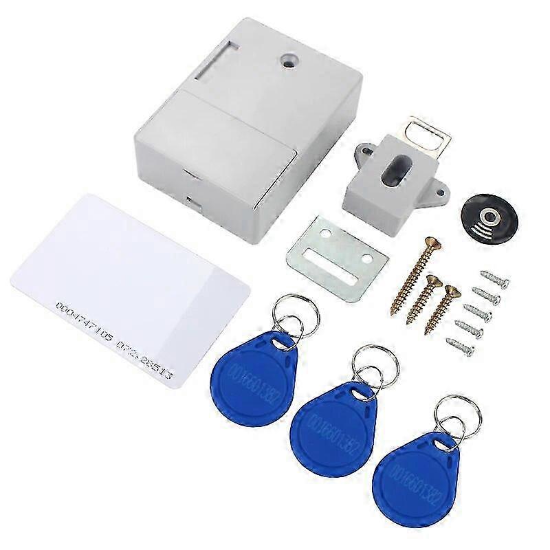 2025 EMID Card Smart Sensor Electronic Lock Hidden Drawer Lock Cabinet Door Lock Furniture Lock  AA Battery Powered
