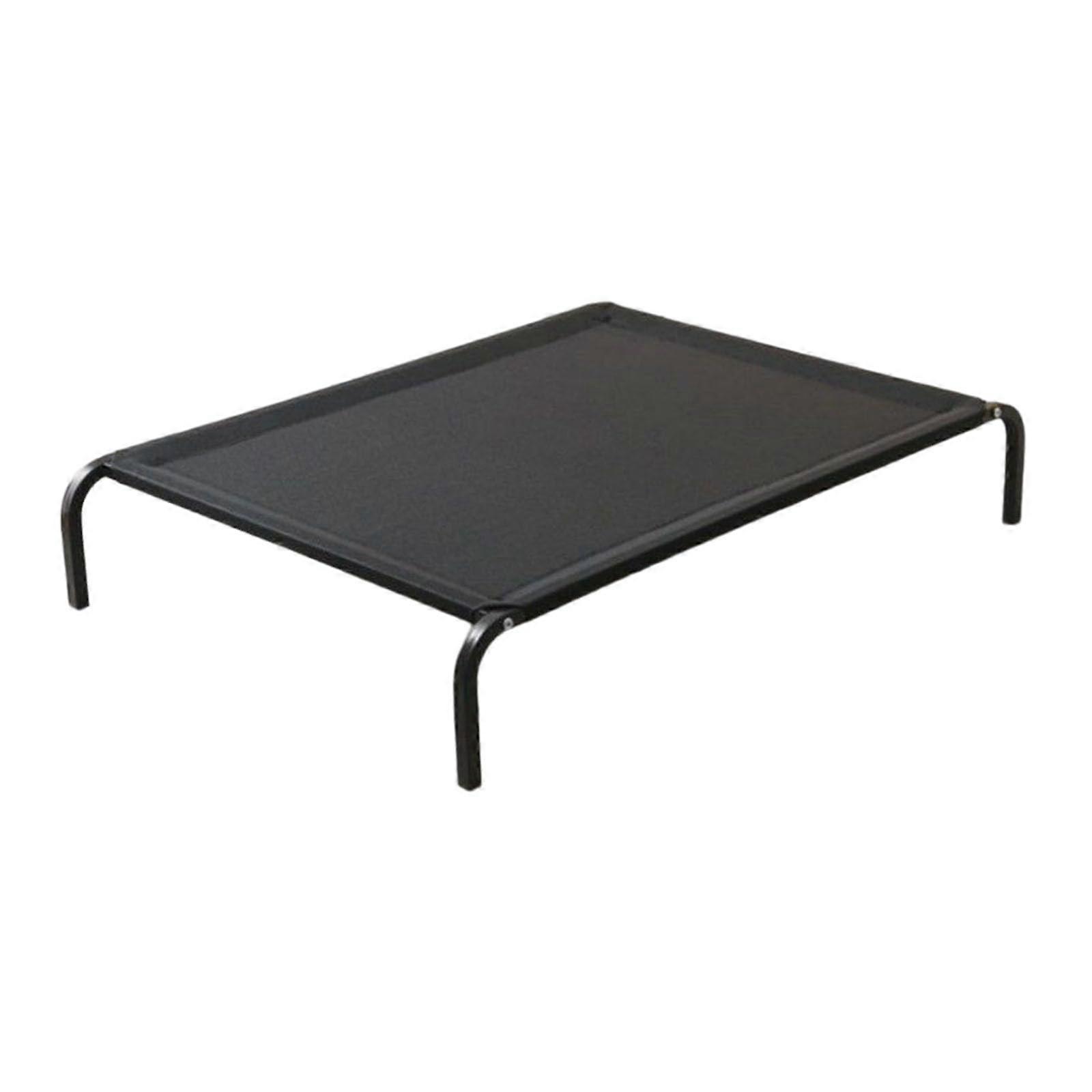 Cooling Raised Dog Bed for Outdoors, Sturdy Metal Frame, Breathable Mesh Fabric, Good Air Circulation, 105 x 70 x 20 cm