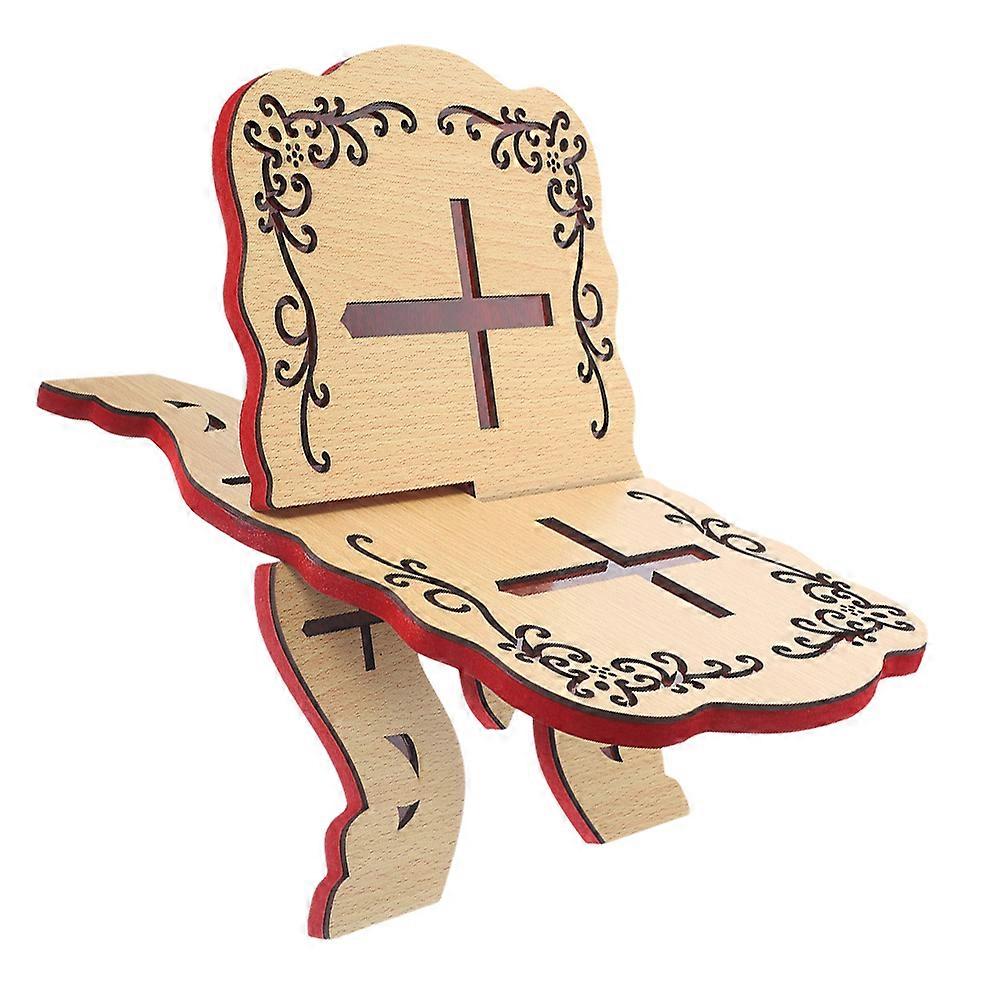 Wooden Carved Quran Stand Book Holder Desktop Rack for Home Office Classroom Use Multipurpose Organizer for Quran and Display