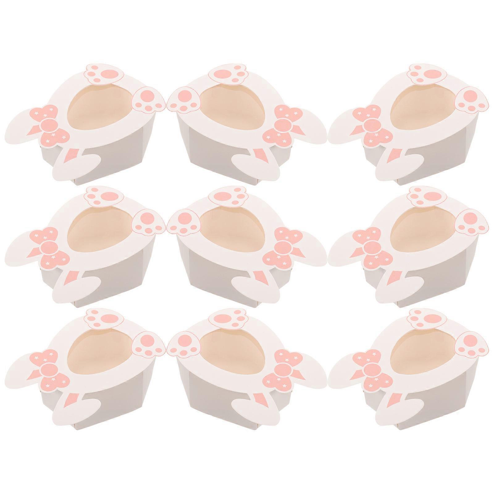 Boxes 10Pcs Paper Assorted Color Candy Holder with Easter-Themed Design for Wedding Use