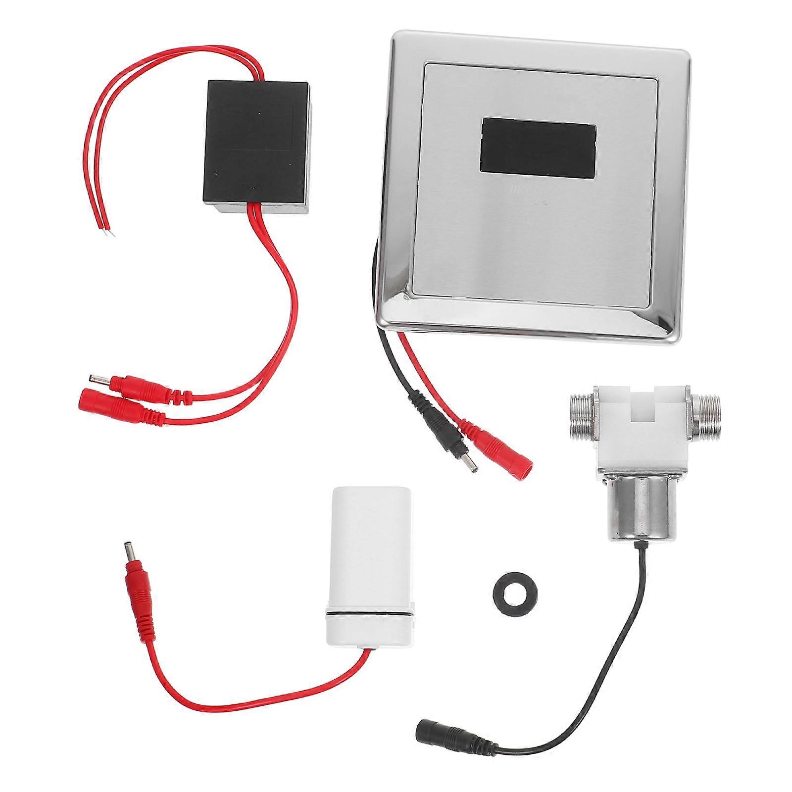 Raindrops 1 Set Intelligent Sensing Flush Valve Touchless Toilet Urinal Valve Electronic Flush Mechanism Bathroom Accessories