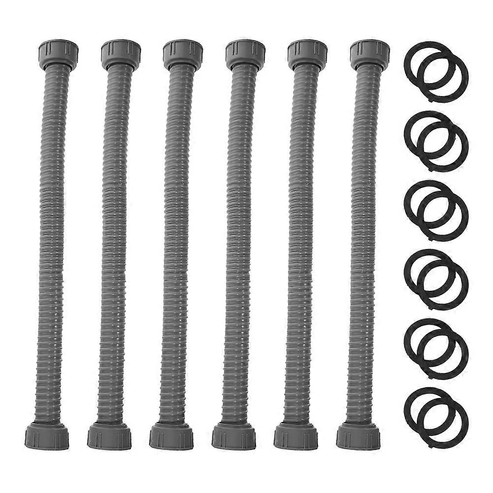 Flexible Drain Hose for Connecting Made of Reliable PVC ABS Material Grey Color Fits Semi Automatic Washing Machine Pipe 1 Set