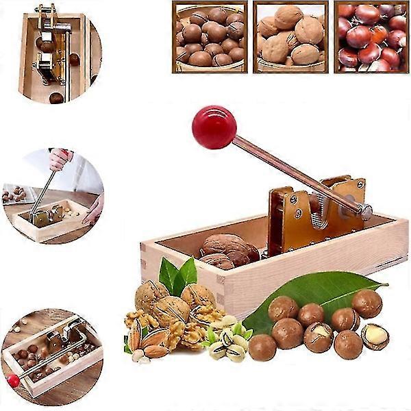 Adjustable heavy-duty nutcracker for walnuts