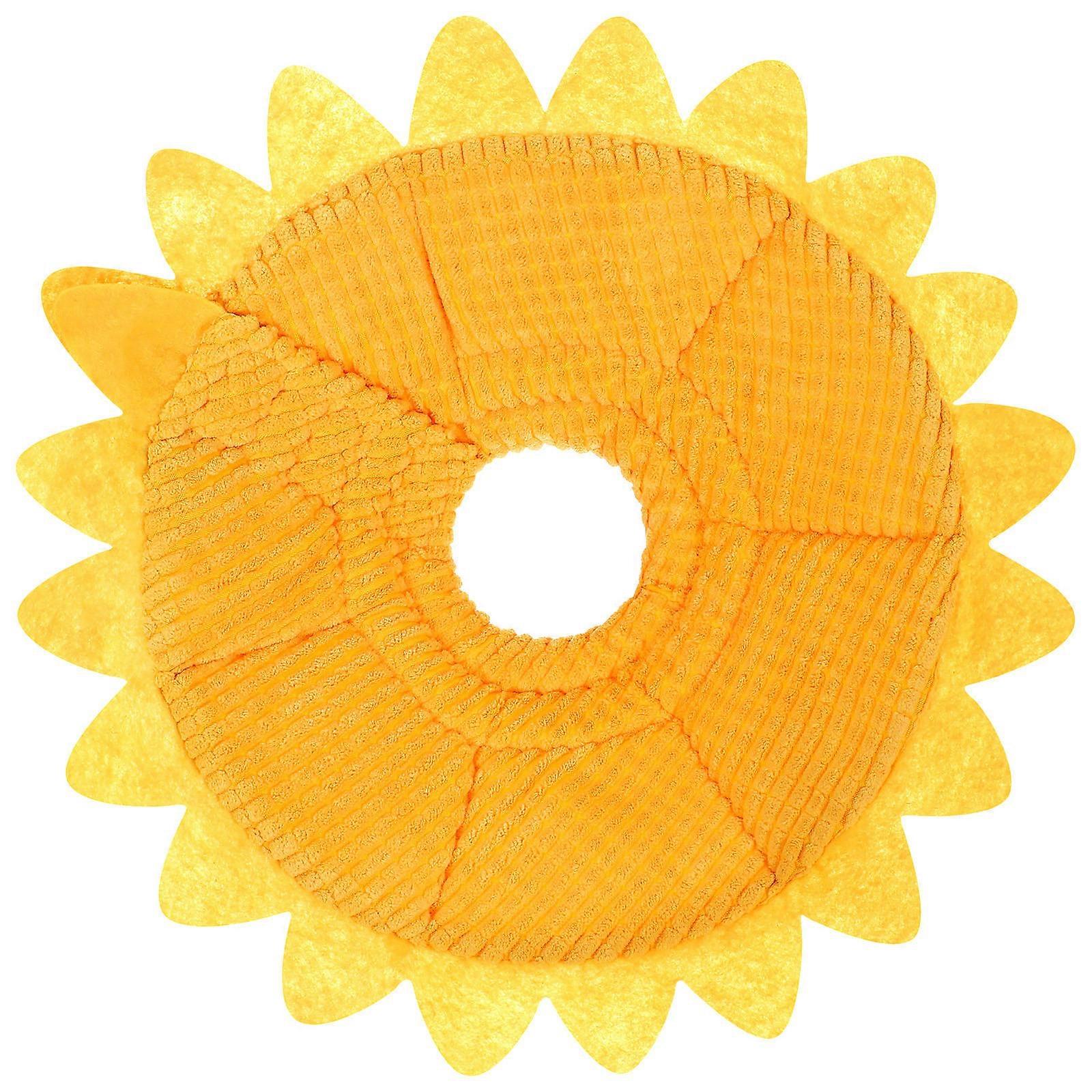 Soft Fiber Pet Shape Neck Collar for Dog Puppy Scratch Prevention 15-20cm Assorted Color 1Pack