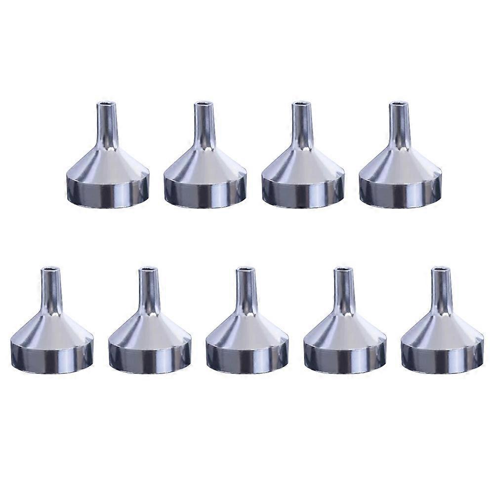 Filling Bottles with Mini Metal Funnels 9Pcs