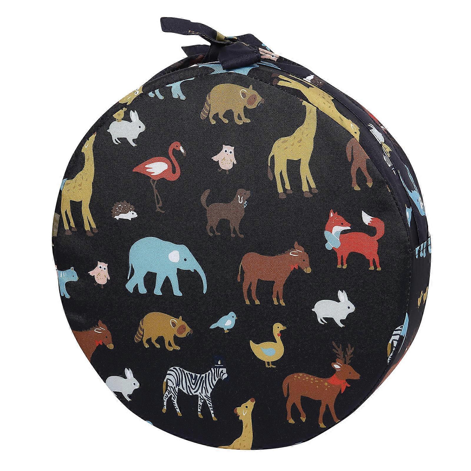 子供用椅子増加クッション動物パターンシートブースター子供用ダイニング家庭用ラウンド32X32CM高さ調整1個