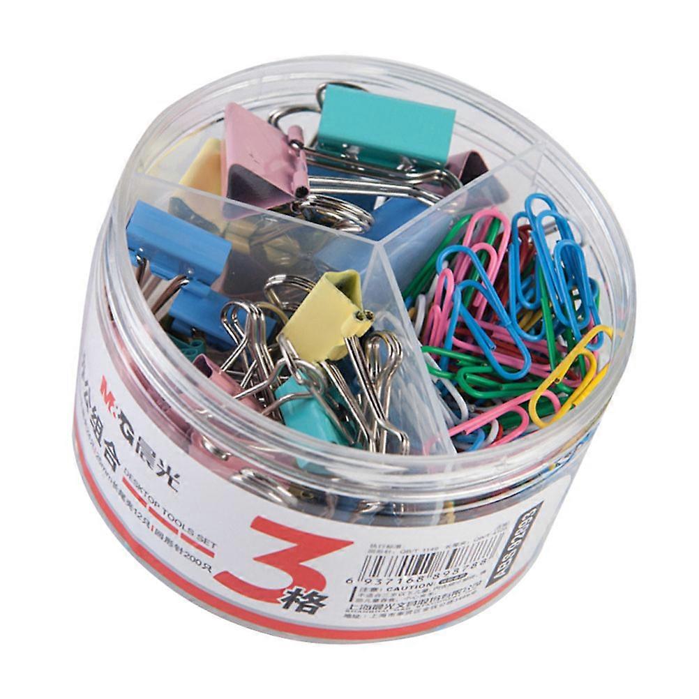 Assorted Color Binder Clips Set Of Practical Paper Clips For Office Work And School Use 4X2.5X0.6CM File Fixing 1Set
