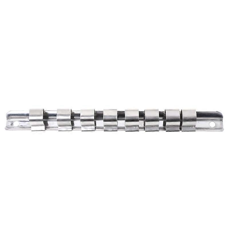 1/4" 3/8" 1/2" Slot Shelf Holder With 8 Rail Clips Storage Tool Organizer