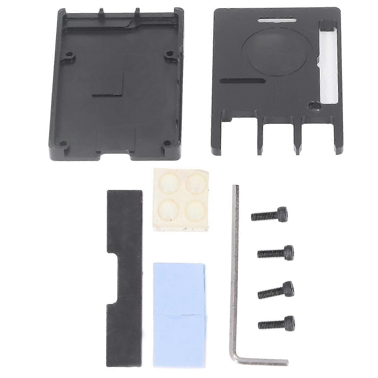 CNC Aluminum Alloy Heat Dissipation Enclosure Case for Raspberry Pi 3B & 3B+ - Durable Circuit Board Protection