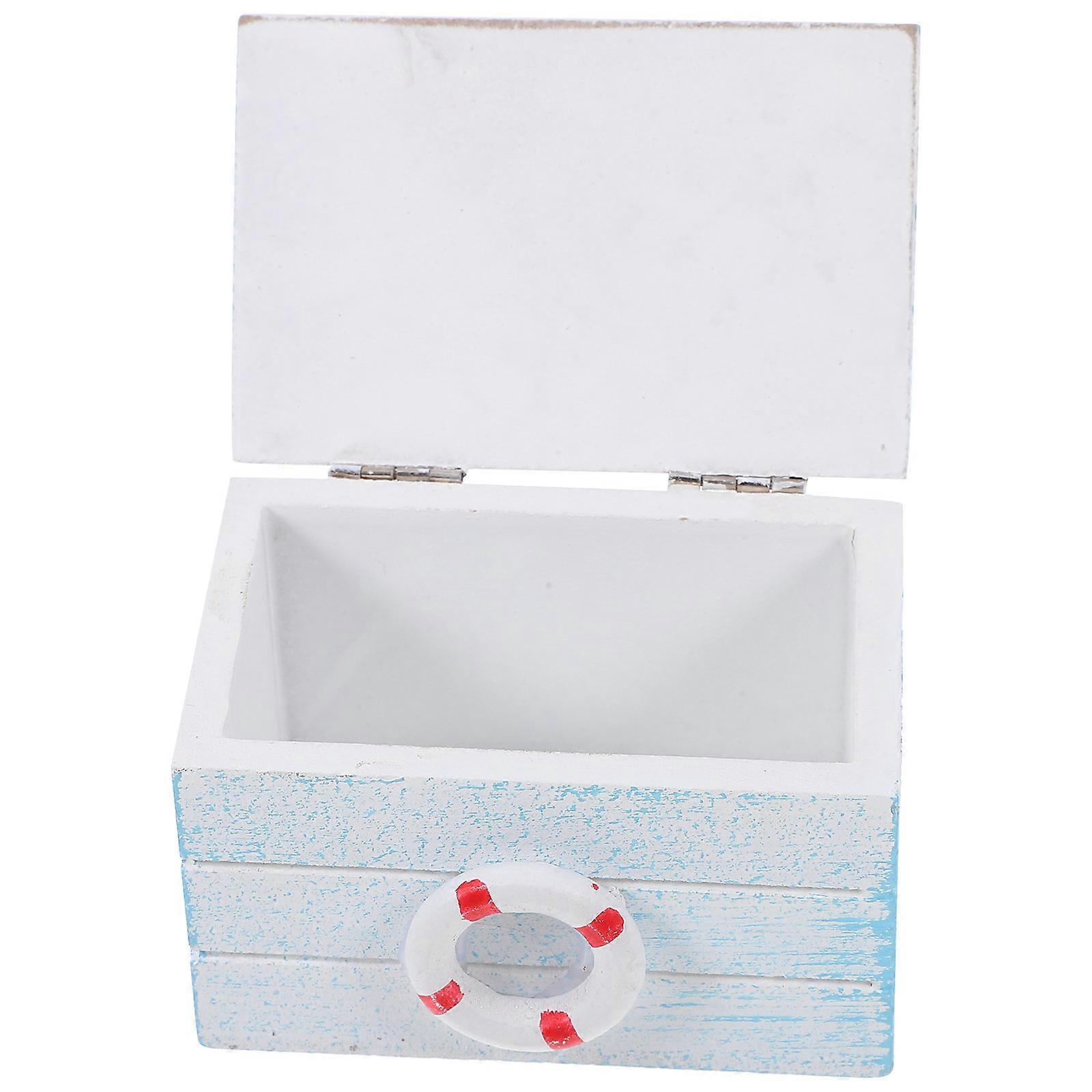 Mediterranean Style Wooden Jewelry Box with Trinket Organizer – Protective Storage Case for Rings, Earrings, and Pendants, Fine Workmanship