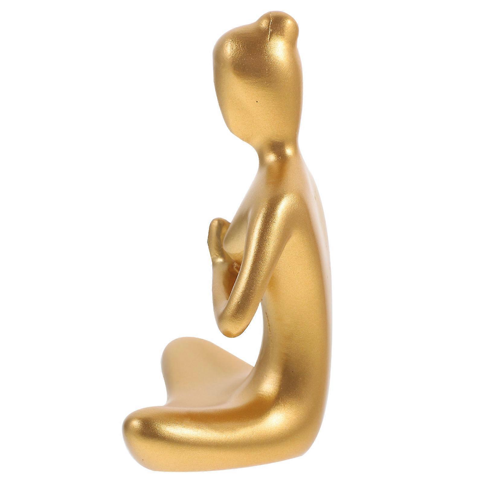 Nordic-Inspired Yoga Figurine for Elegant Displays, Refined Finish Complements Any Setting