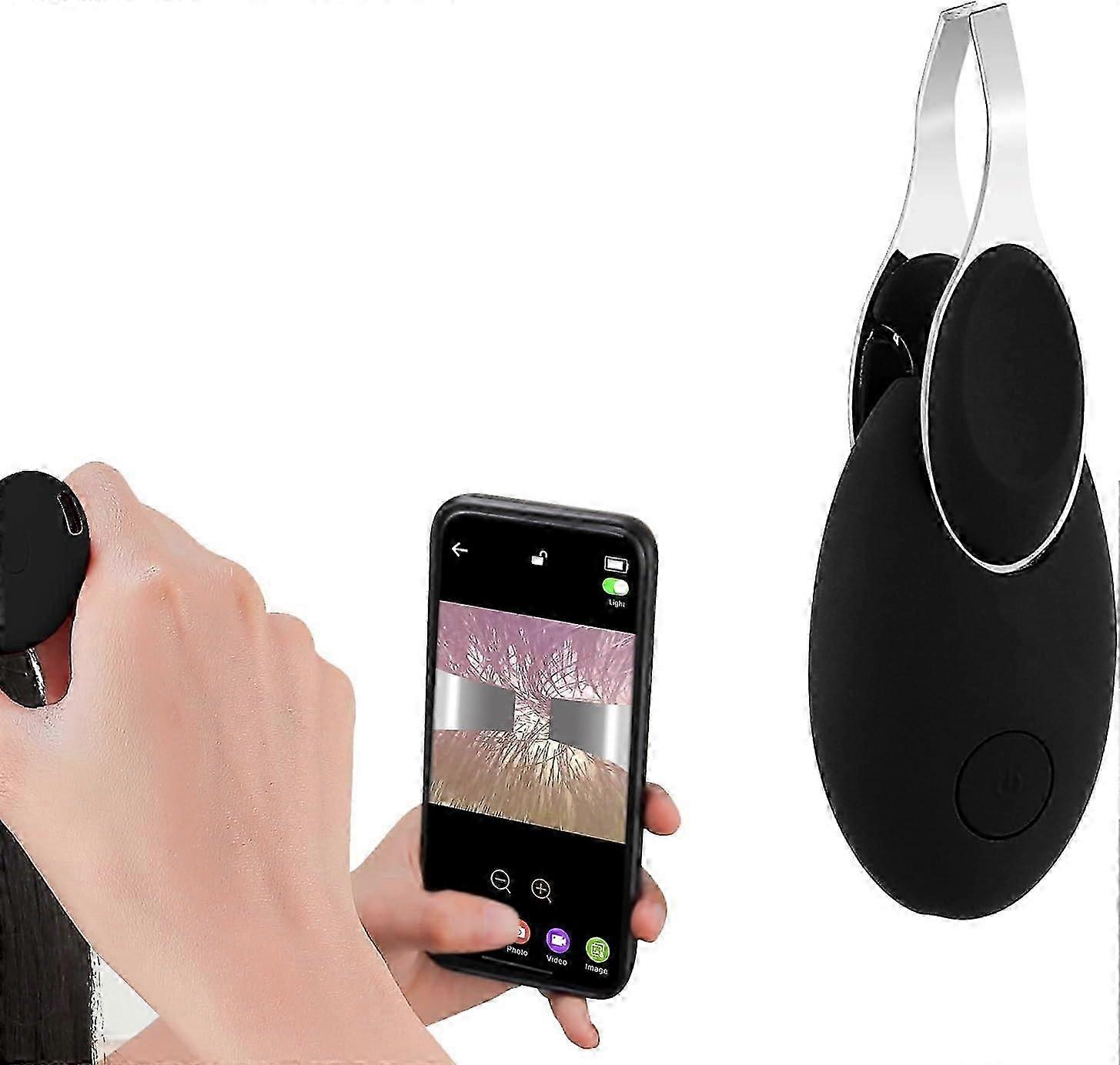 ملاقط إزالة الشعر مع كاميرا عالية الدقة ، ملاقط منشقة احترافية للحواجب المرئية ، ملاقط مائلة بدقة مع ضوء LED لإزالة شعر الوجه