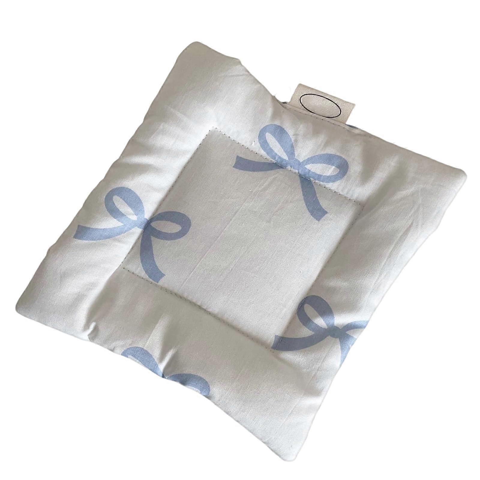 Beautiful cotton table runner with bow pattern, unique bow, cotton coasters for elegant dining, white and blue bow