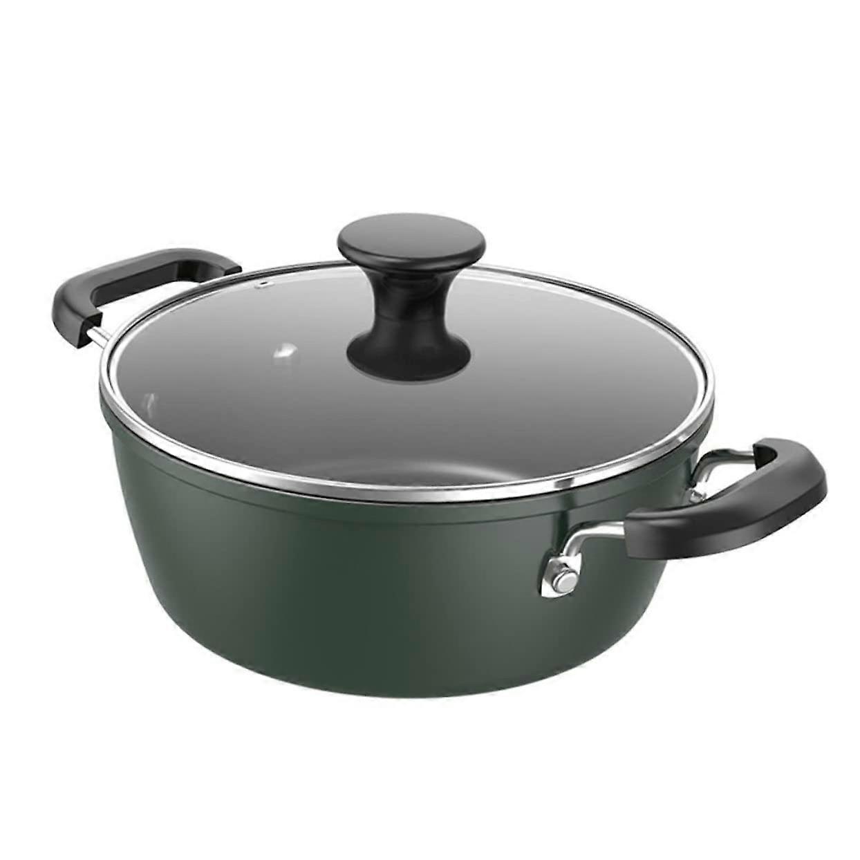 Soup Pot Stoneware With Lid Green Mini One-Pot Casserole For Sukiyaki And Stew Kitchenware