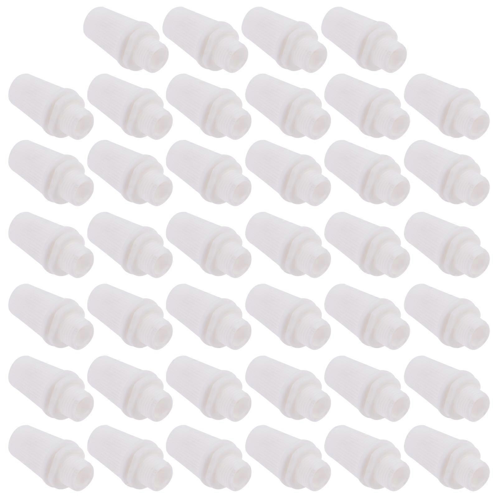 White Plastic Cable Lock for Home Use with Ceiling Lamp Connector 40 Pieces