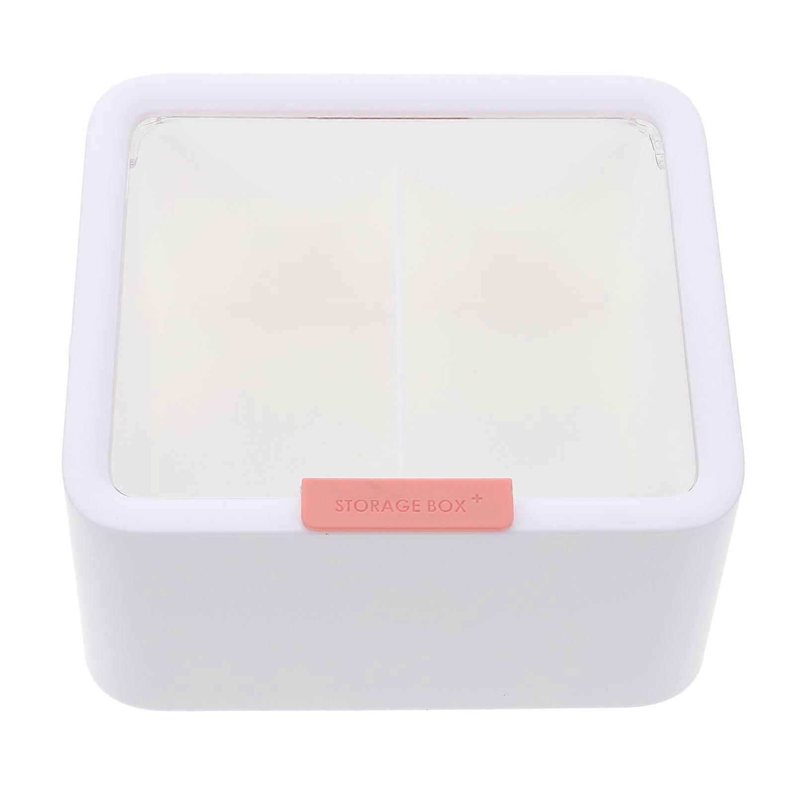 Cotton Swabs Holder 1 Pc Ideal For Organizing Countertop Simple Design White Storage Compartment For Home Users