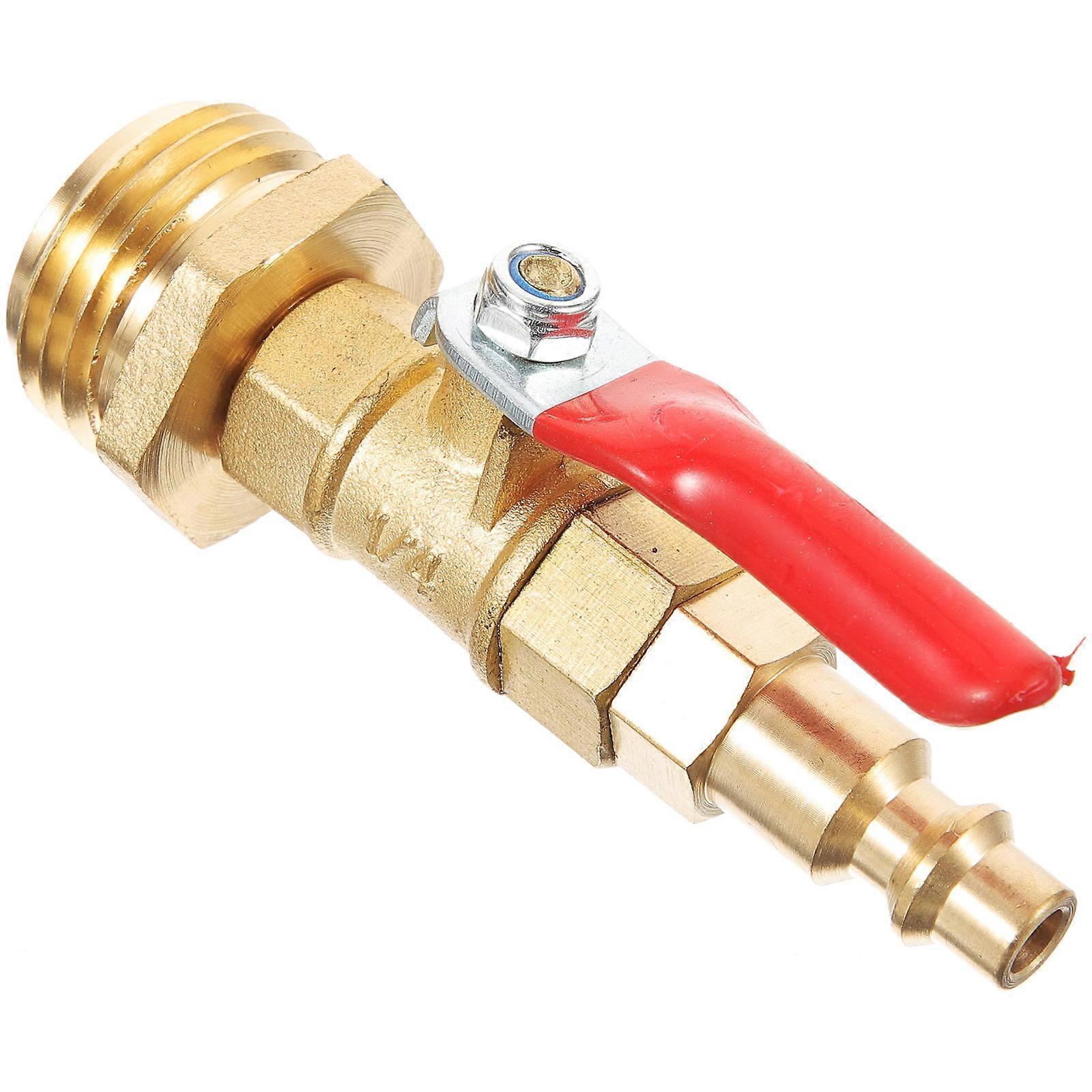 Blowout Adapter Hose Connector For Gardeners Water Flow Control 8.5x2cm Brass 1 Set
