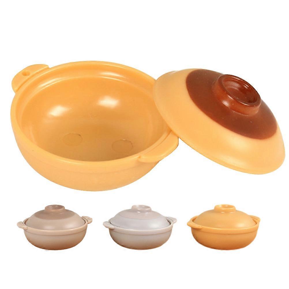 4pcs Miniature Casseroles Tiny Kitchen Cookware Props for Mini House Models