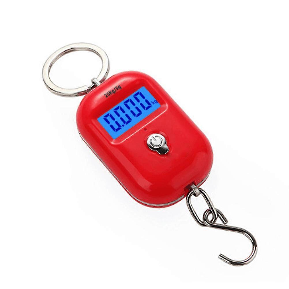 Travel Weighing Scale With Hook Designed For Luggage Usage Compact Size Features Backlit LCD Display 1Set