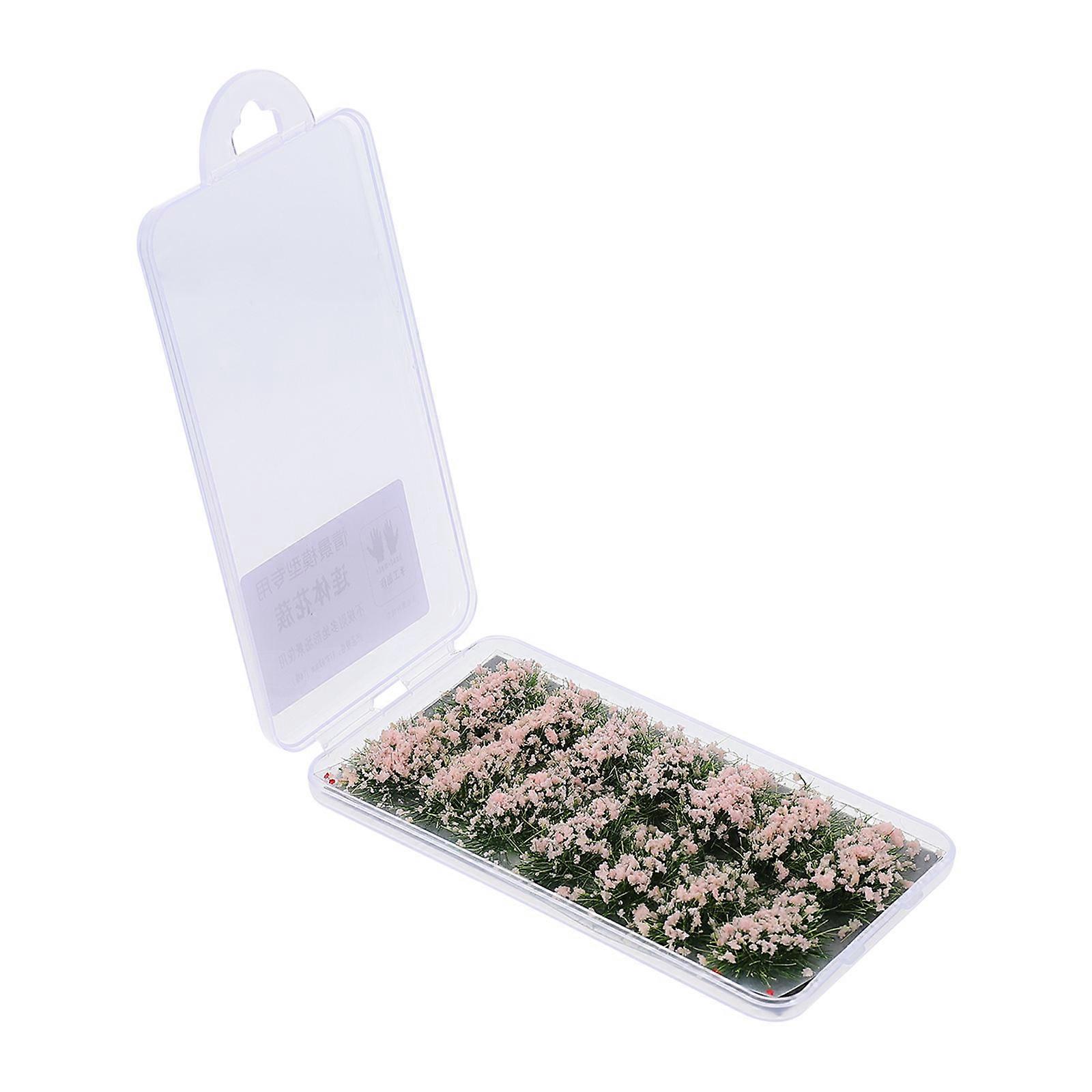 Pink Resin Mini Flower Cluster for Decoration and Realistic 1 Box Small Size