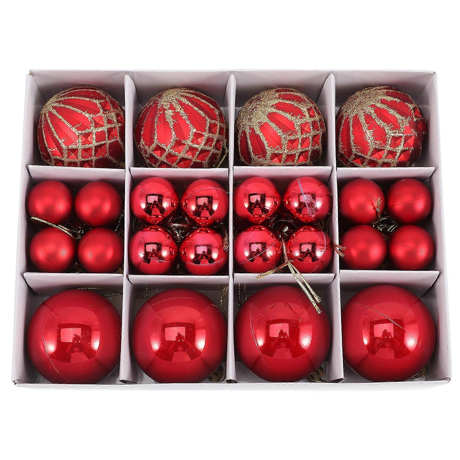 Simple Design Spheres Wall Decor Set For Christmas Family Gatherings Parties 6X6X6Cm 40Pcs