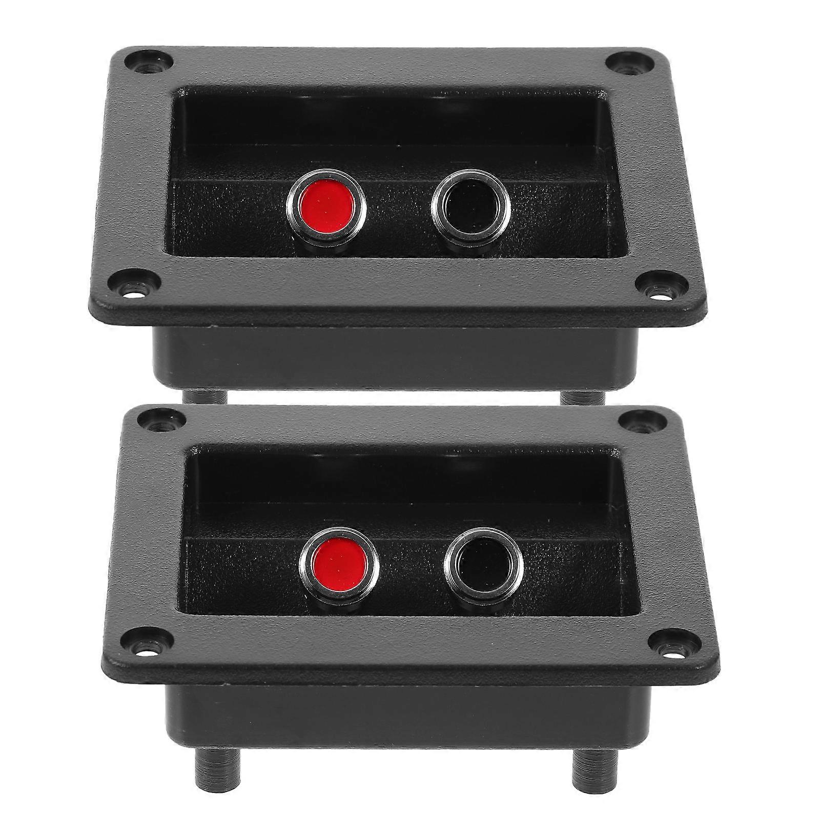 Black Speaker Terminals Connectors with Quick Disconnect for DIY Sound System Bass Wiring Board Sub
