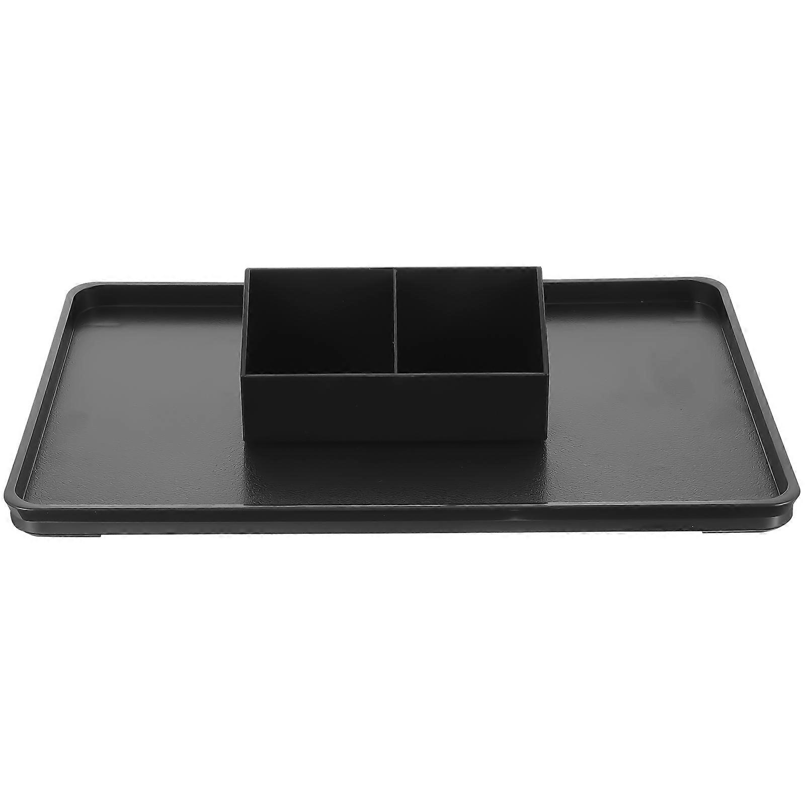 Food Snacks Serving Tray For Customers And Friends 35X24CM Black Storage 1 Set