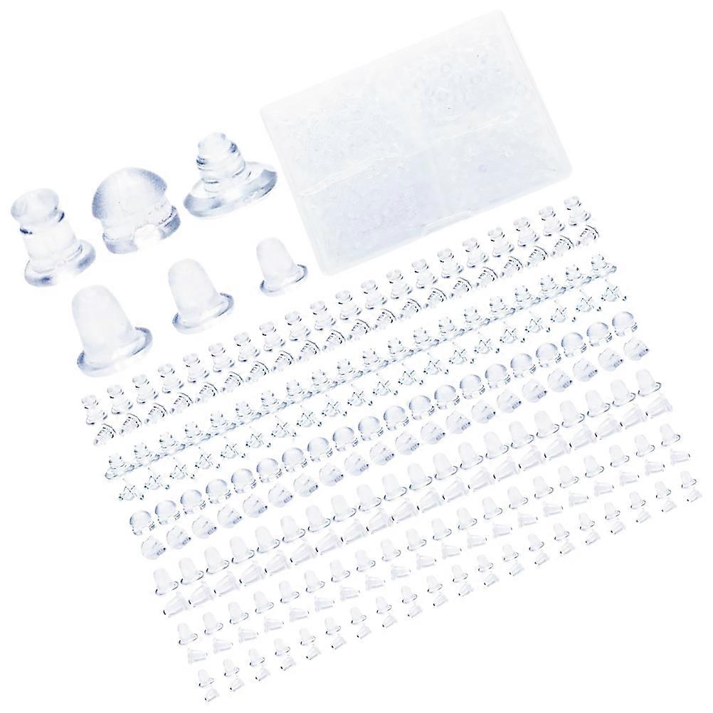 Silicone Earring Backs for Studs Transparent Safe Durable Replacement Parts 600pcs