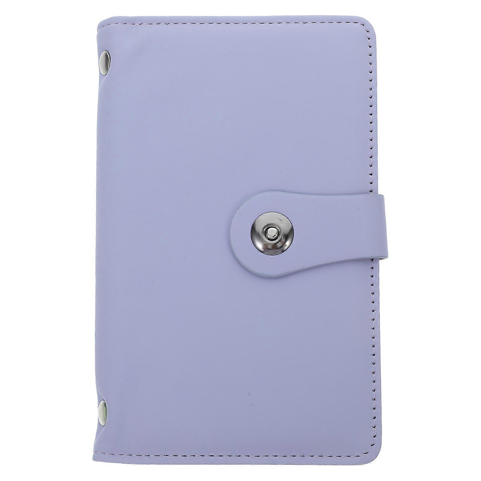 حامل الأوراق النقدية تصميم أنيق تخزين كتاب الميزانية النقدية 1 قطعة صفحات شفافة بنفسجي تعرض لك