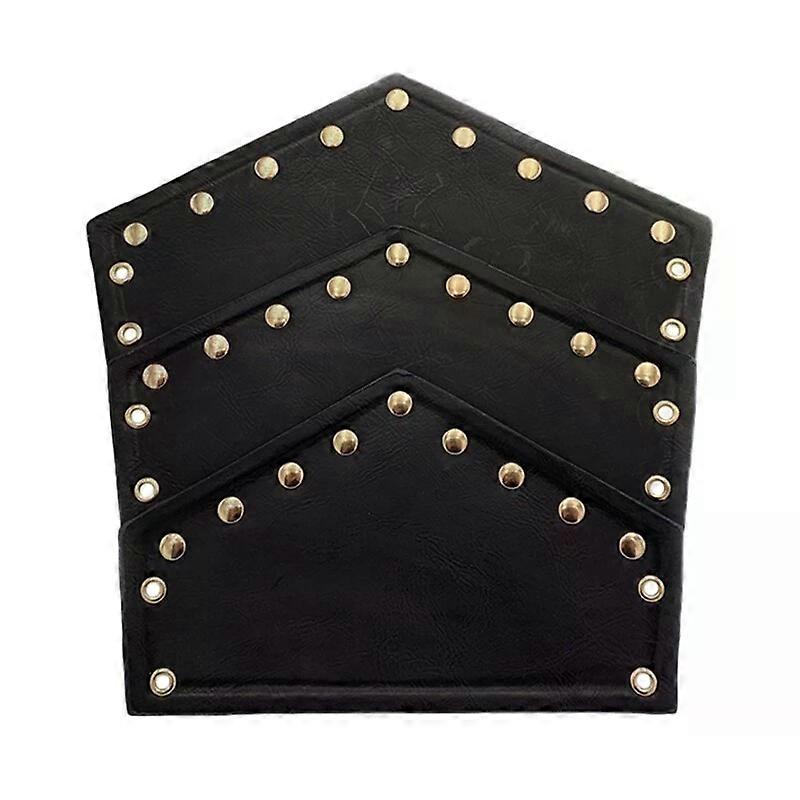 Bracer, 3-Layer Rivet Faux Leather Arm Armor for Costume Stage Props