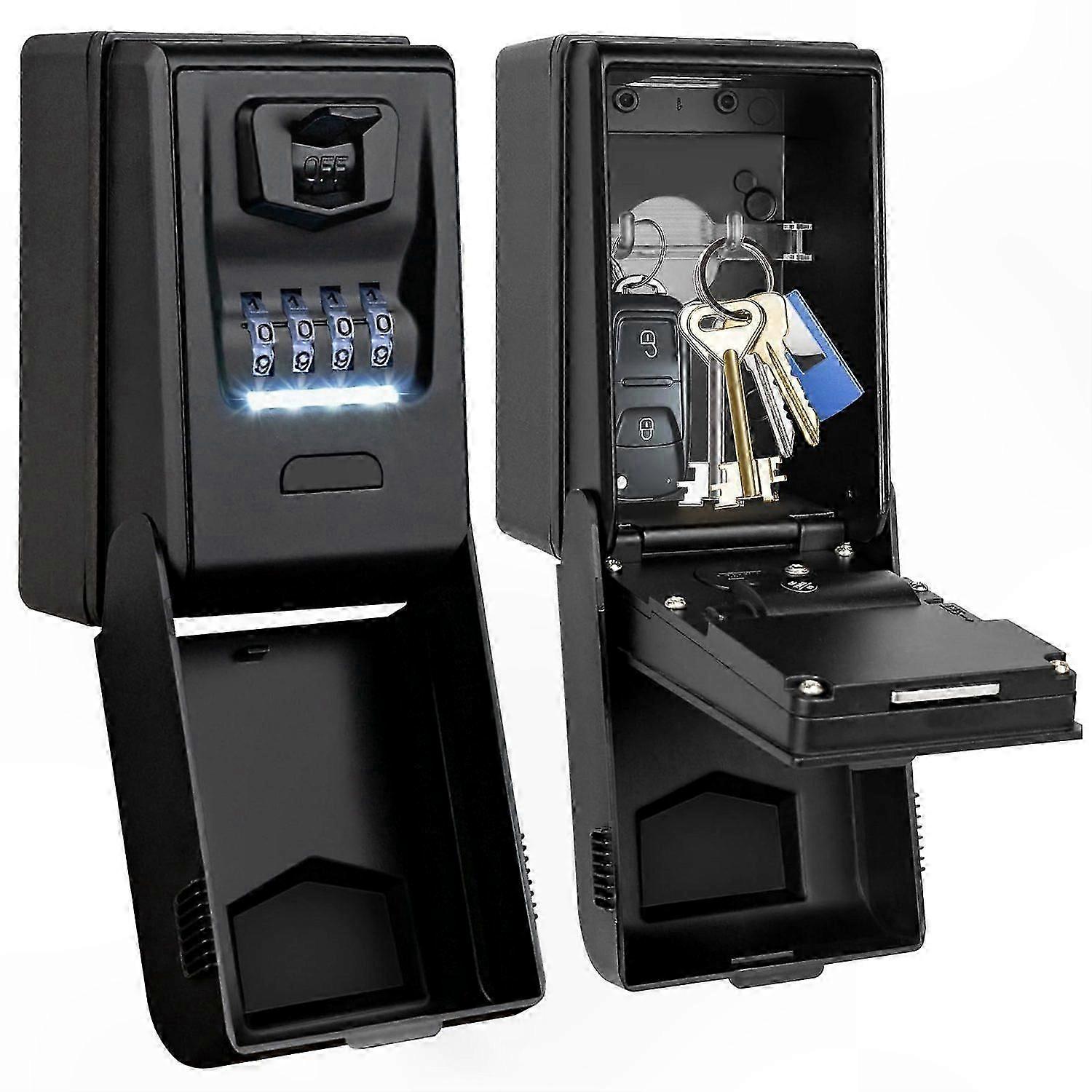 Secure Waterproof Key Box with Illuminated Code Durable Compact Design for Easy Access and Storage Safety Solution