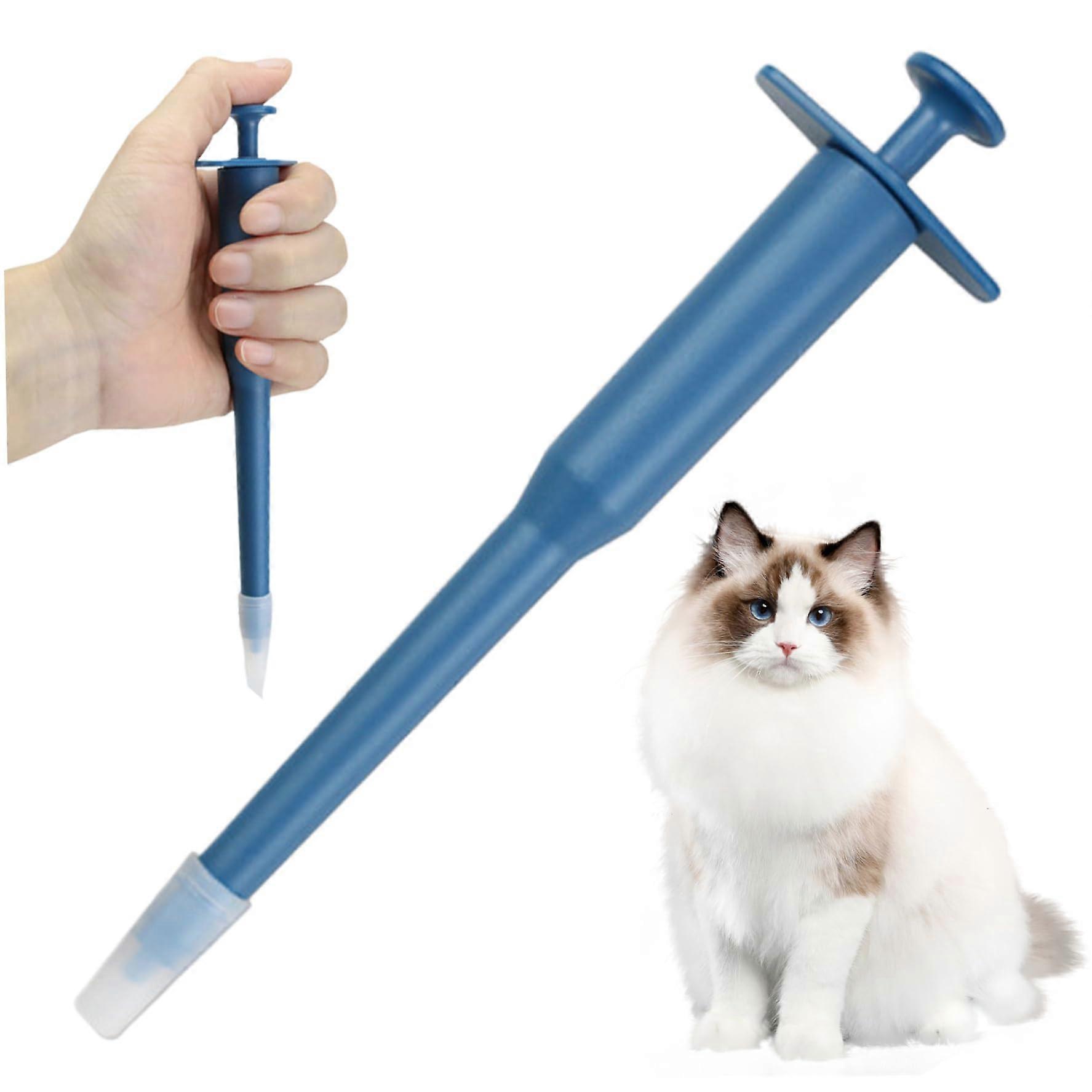 PET Pill Protector, Cat Pill Protector with Silicone Tip, Side Handle PressType Veterinary Medicine Feeder
