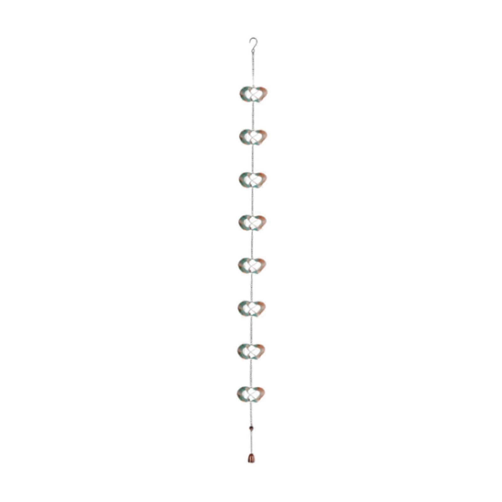 Metal Rain Chain Replace for Gutter Downspouts Divert Water for Outside Lawn